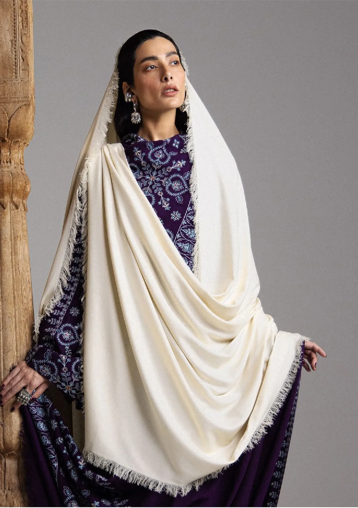 Zara Shahjahan Saraab Winter'26 -BANAFSHA