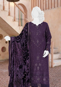 Zar Gul Emb Velvet'24 D-07