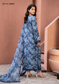 Zarif Prints Lawn'24 ZCP-01 EMMA - Mohsin Saeed Fabrics
