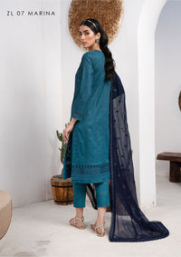 Zarif Eid Lawn'24 ZL-07 MARINA - Mohsin Saeed Fabrics