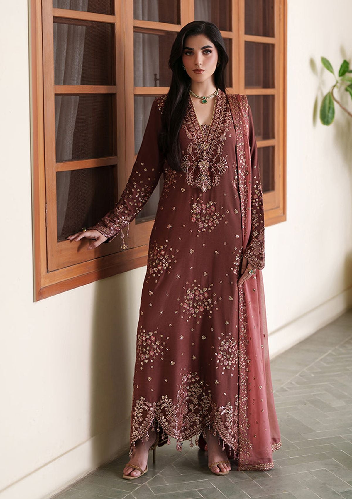 Roheenaz Mah-e-Noor Silk'26 D-01 Zarnish