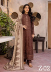 Khoobsurat Zeenat Emb Peach Leather'24 Z-02