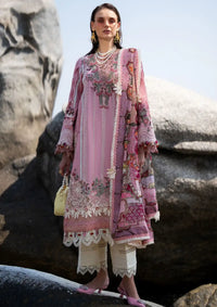 Alif By AJR Signature Luxury Lawn'24 ASL-04 Rosy - Mohsin Saeed Fabrics