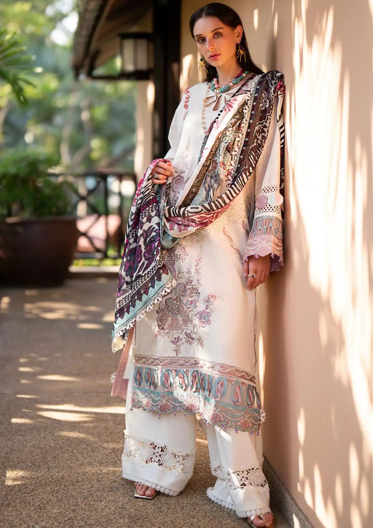 Alif By AJR Signature Luxury Lawn'24 ASL-12 Sunbeam - Mohsin Saeed Fabrics