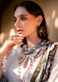 Alif By AJR Signature Luxury Lawn'24 ASL-12 Sunbeam - Mohsin Saeed Fabrics