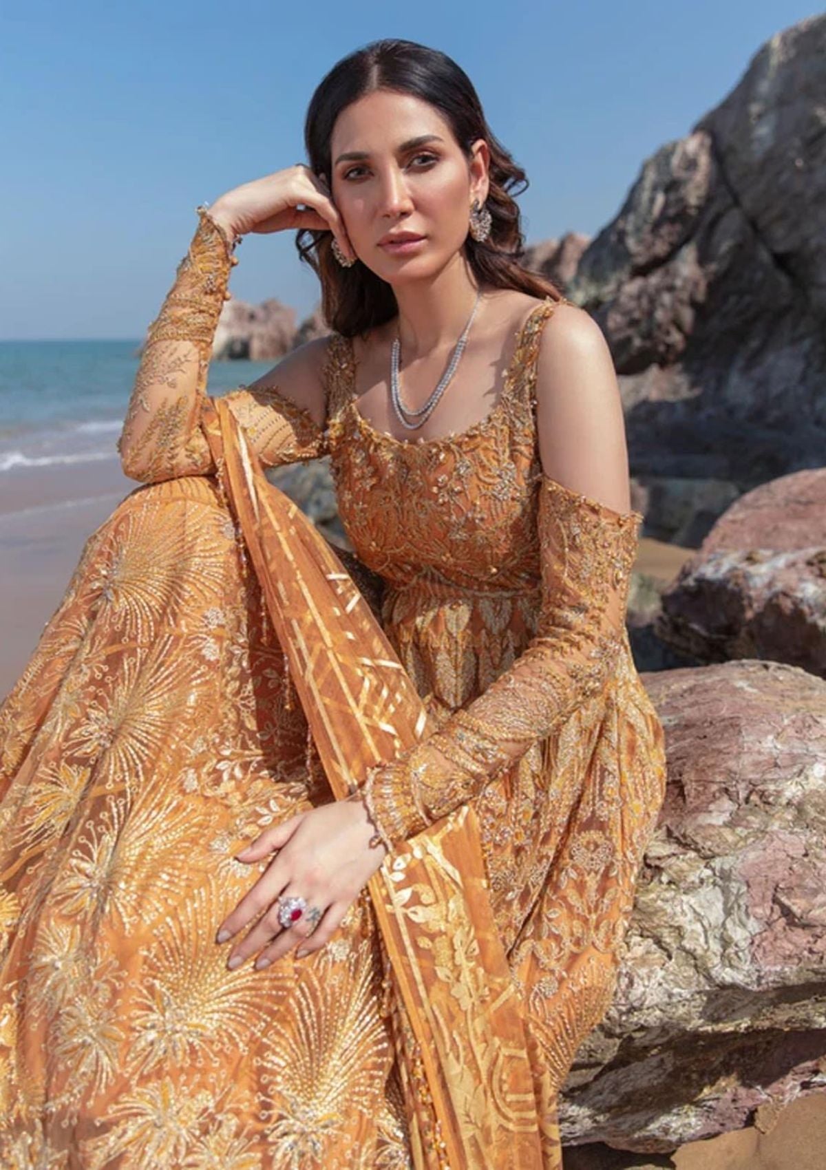 Amiraa by Reign Emb Net'21 RN-03 - Mohsin Saeed Fabrics