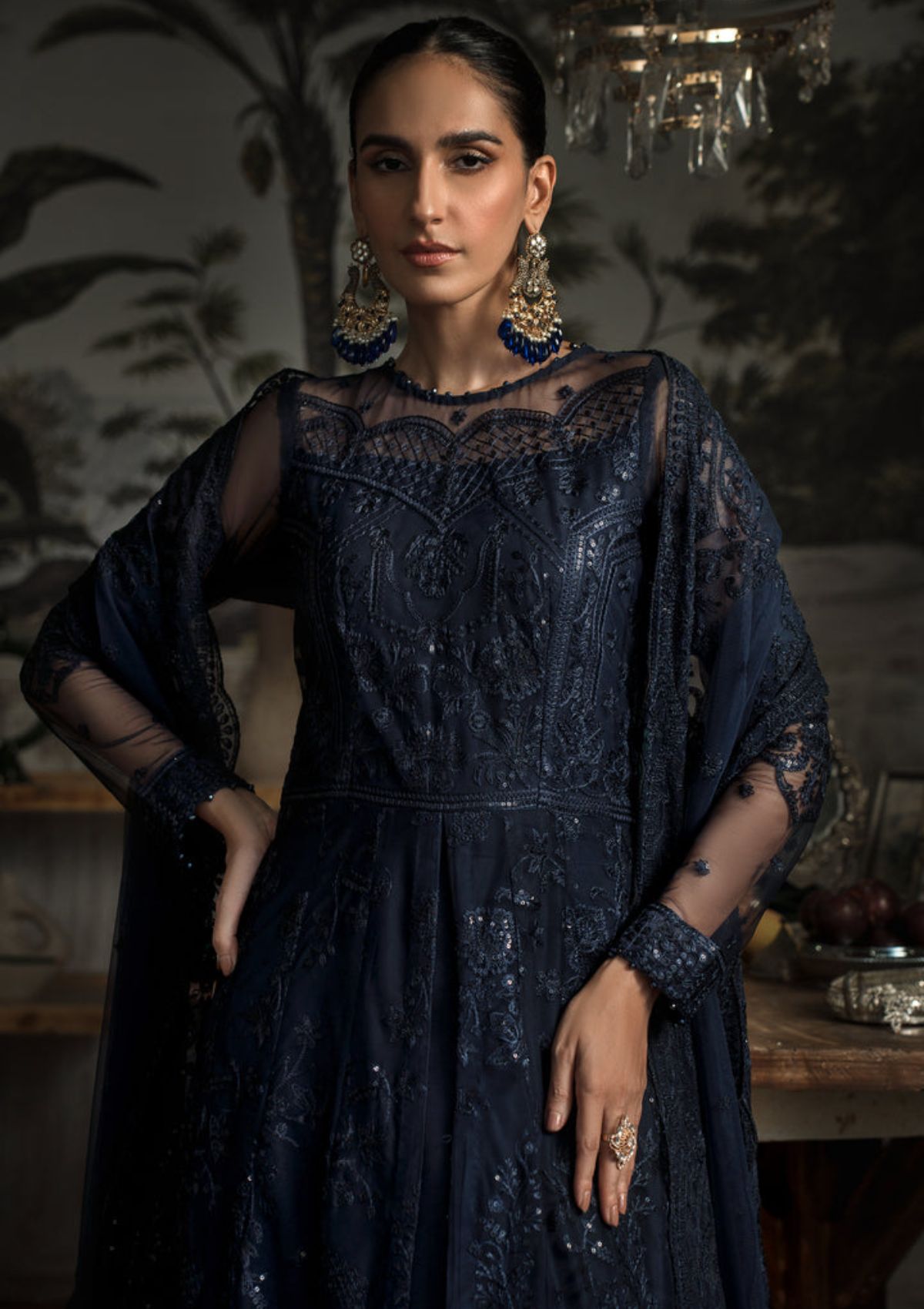 Zarif La Rosella Formals'23 ZLR 08 STARRY - Mohsin Saeed Fabrics
