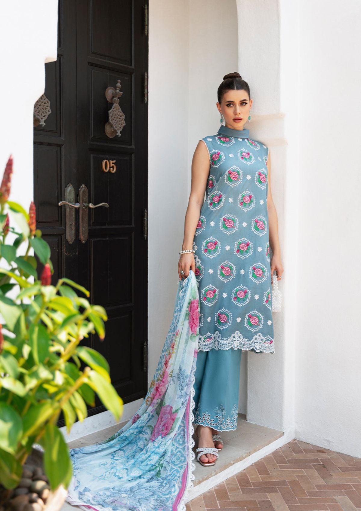 Saira Rizwan Lawn Vol-02'24 SR-09 Amal - Mohsin Saeed Fabrics