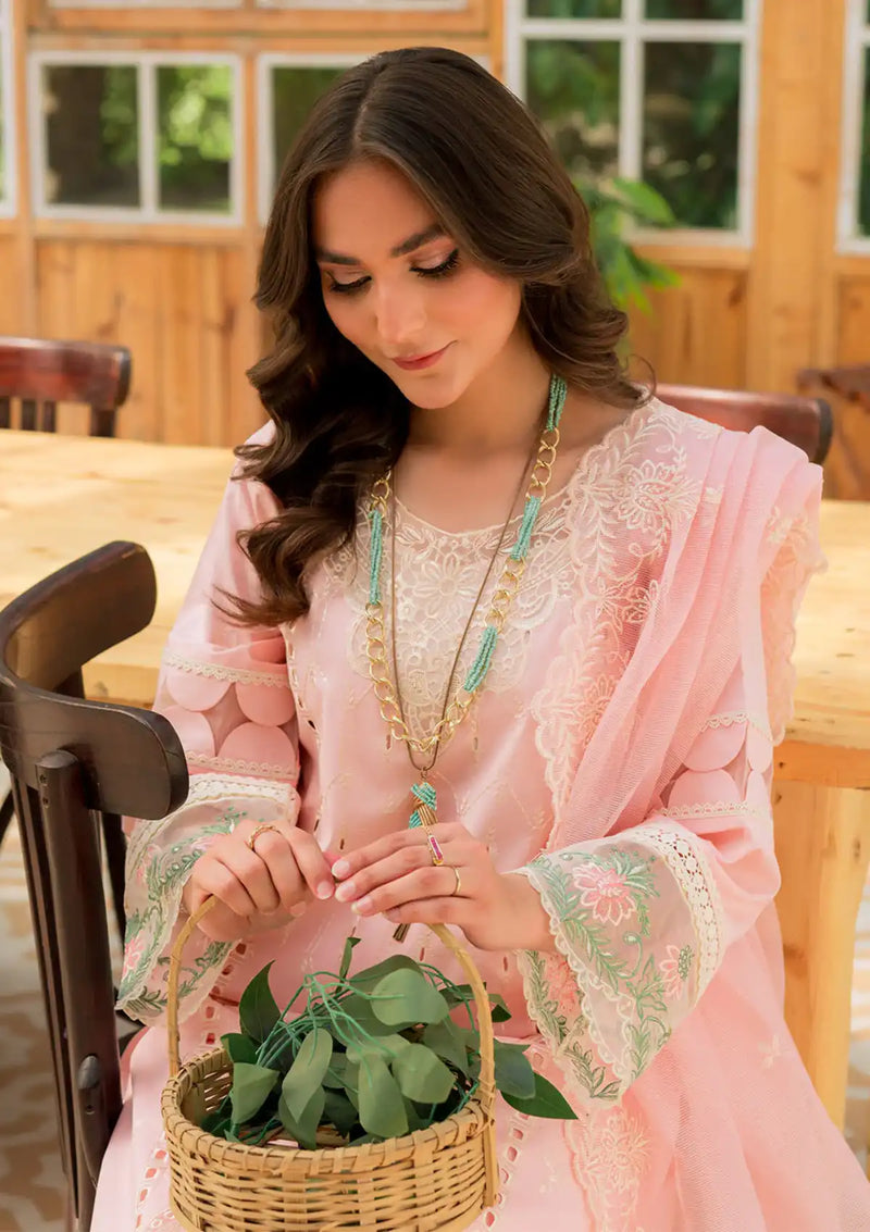Mahnur Bella Summer Lawn'24 BL-12 - Mohsin Saeed Fabrics