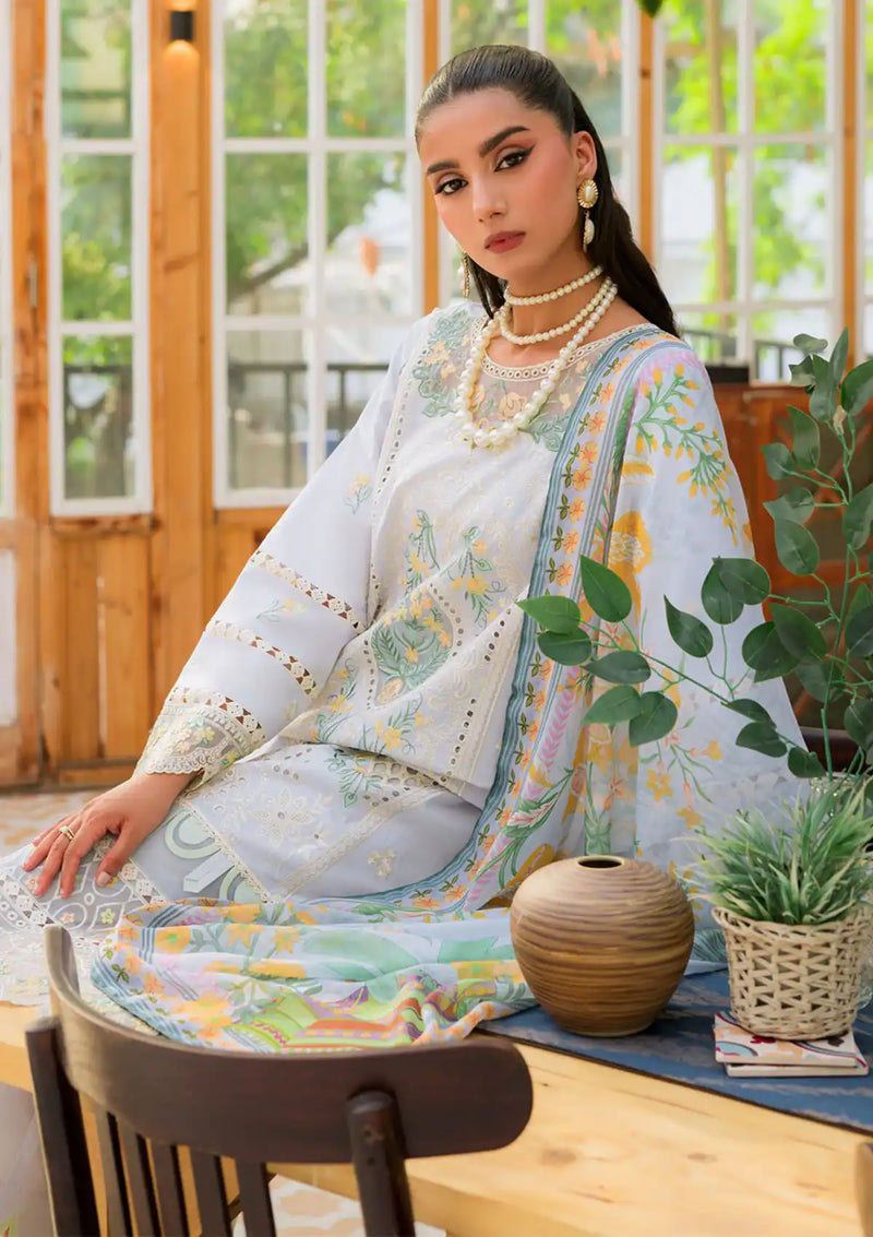 Mahnur Bella Summer Lawn'24 BL-03 - Mohsin Saeed Fabrics