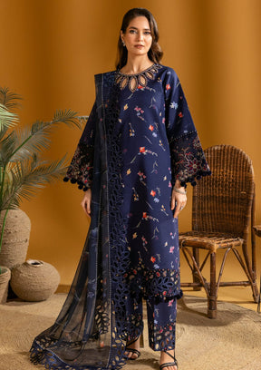 Maahi Print Emb Lawn by Alizeh'24 D-05 IRIS - Mohsin Saeed Fabrics