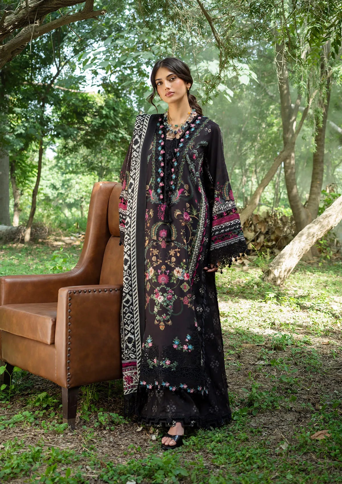 Elaf Wilderness Pashmina Shawl Edit'26 EWR-3B TWILIA