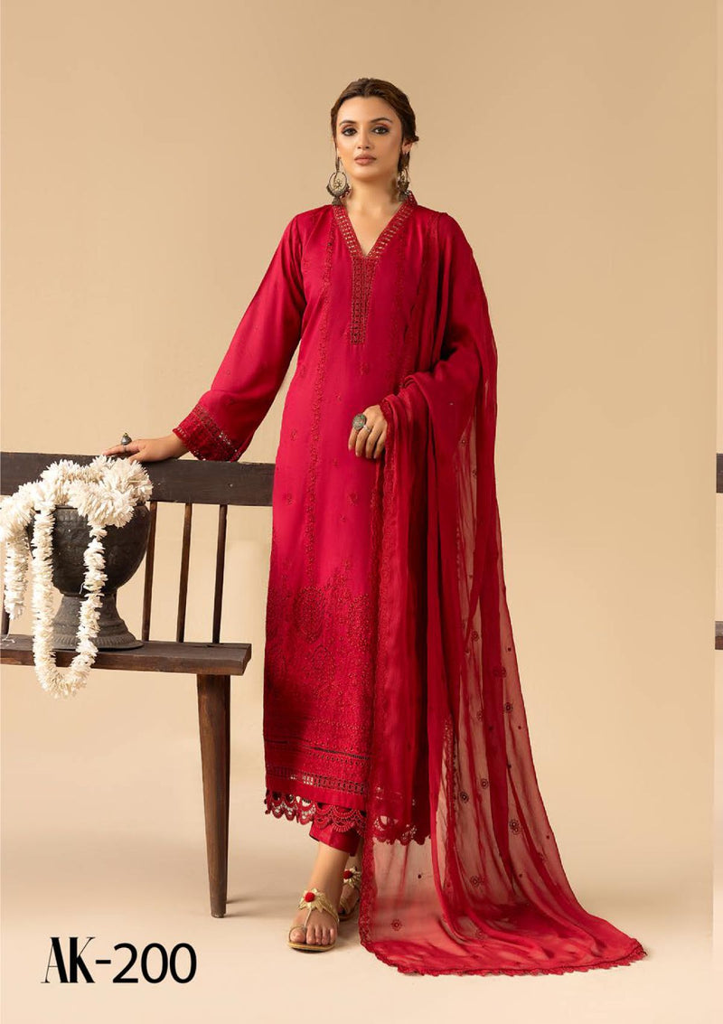 Anchal Emb Karandi By Khoobsurat'24 AK-200