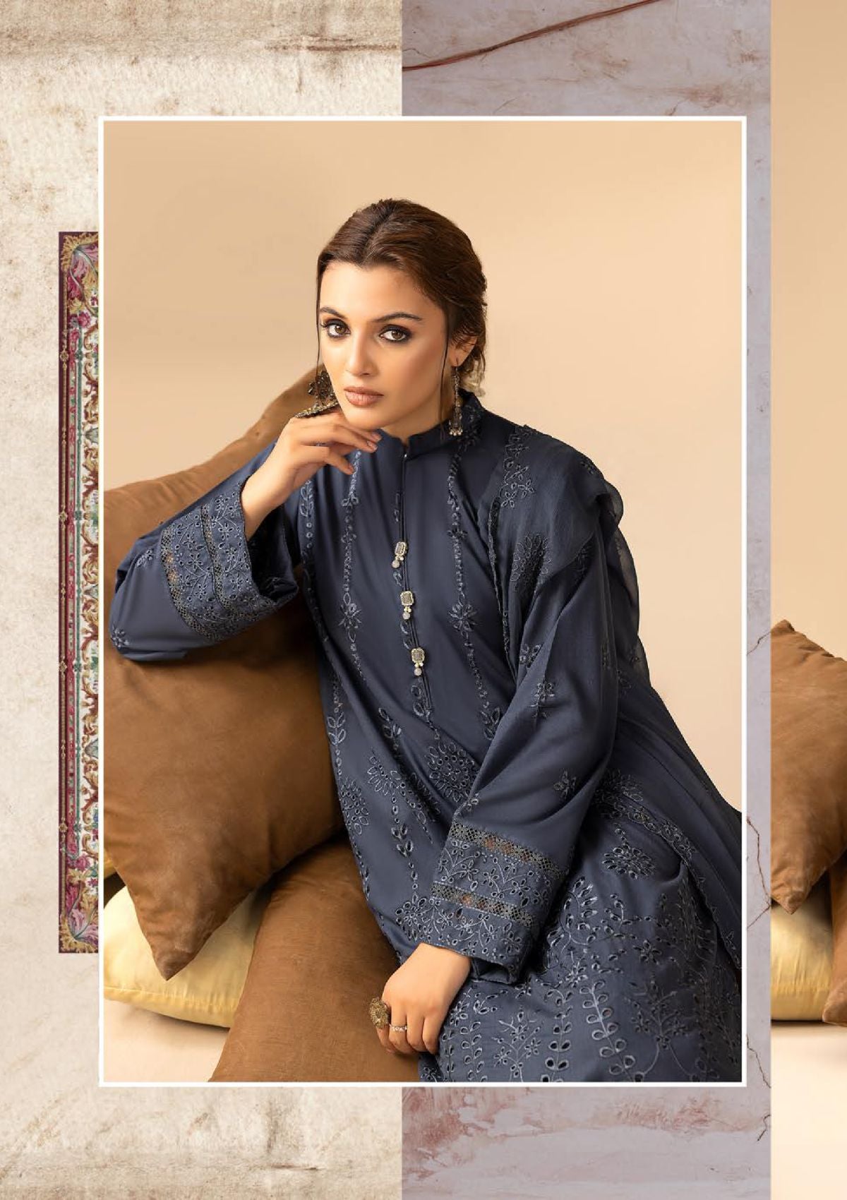 Anchal Emb Karandi By Khoobsurat'24 AK-207