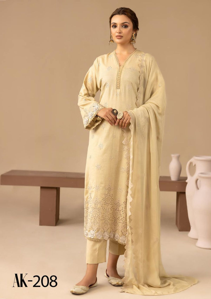 Anchal Emb Karandi By Khoobsurat'24 AK-208