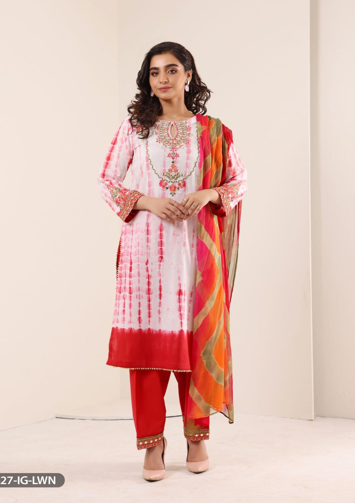 ShaPosh Casual Pret (15827-IG-LWN) - Mohsin Saeed Fabrics
