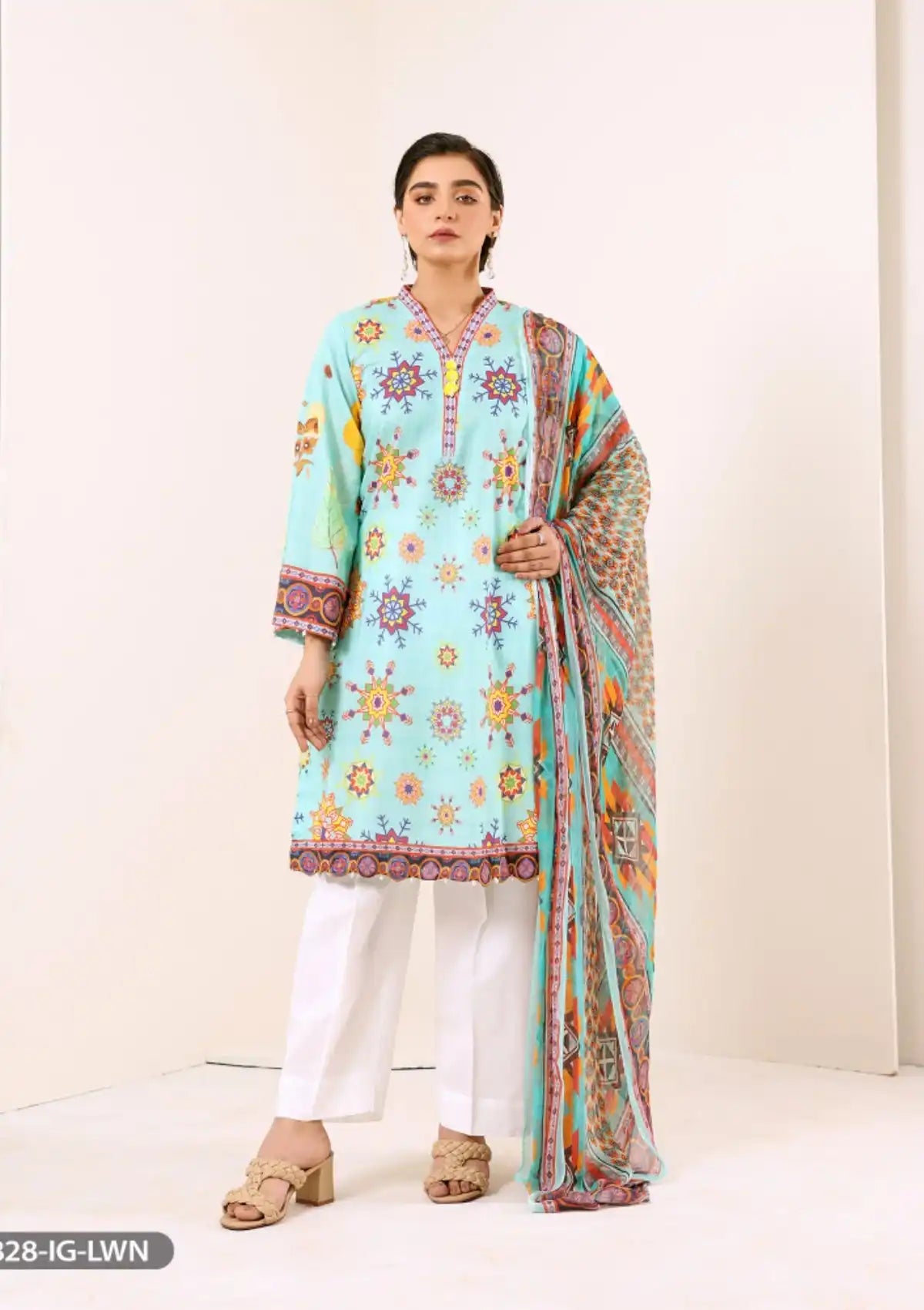 ShaPosh Casual Pret (15828-IG-LWN) - Mohsin Saeed Fabrics