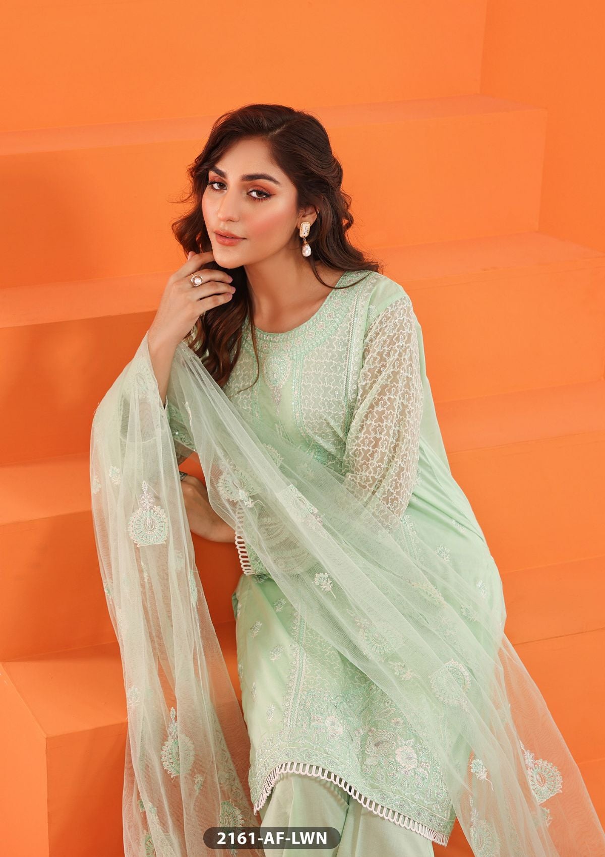 ShaPosh Casual Pret (2161-AF-LWN) - Mohsin Saeed Fabrics