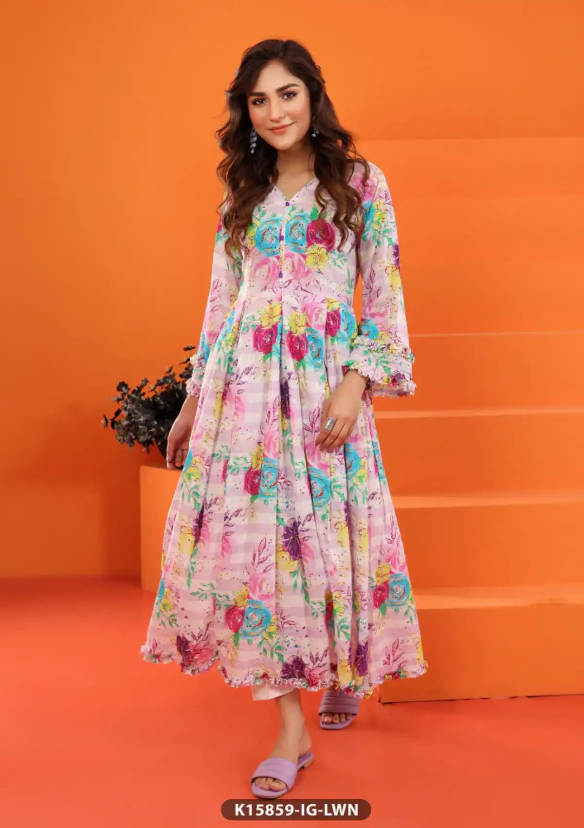 ShaPosh Casual Pret (K15859-IG-LWN) - Mohsin Saeed Fabrics