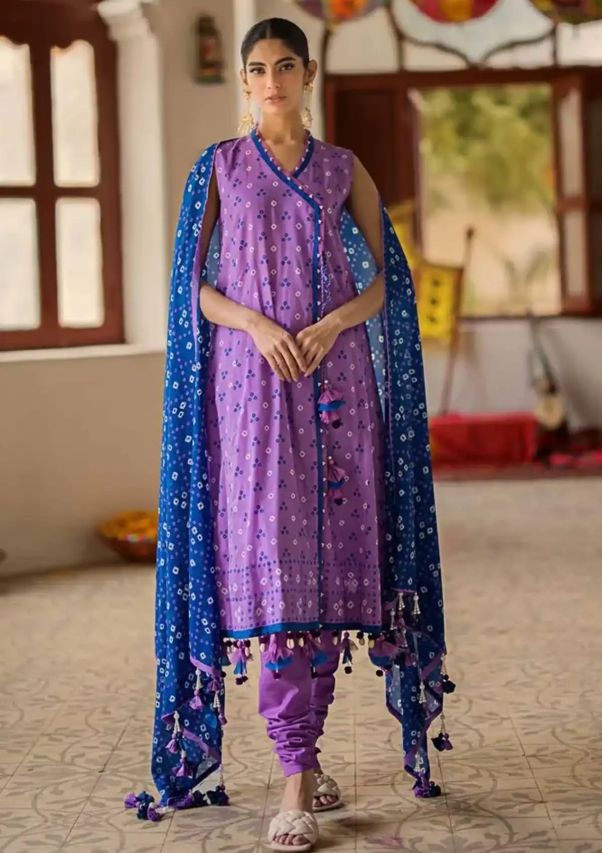 Gul Ahmed Chunri Lawn'24 3 Pcs CL-42016-B - Mohsin Saeed Fabrics