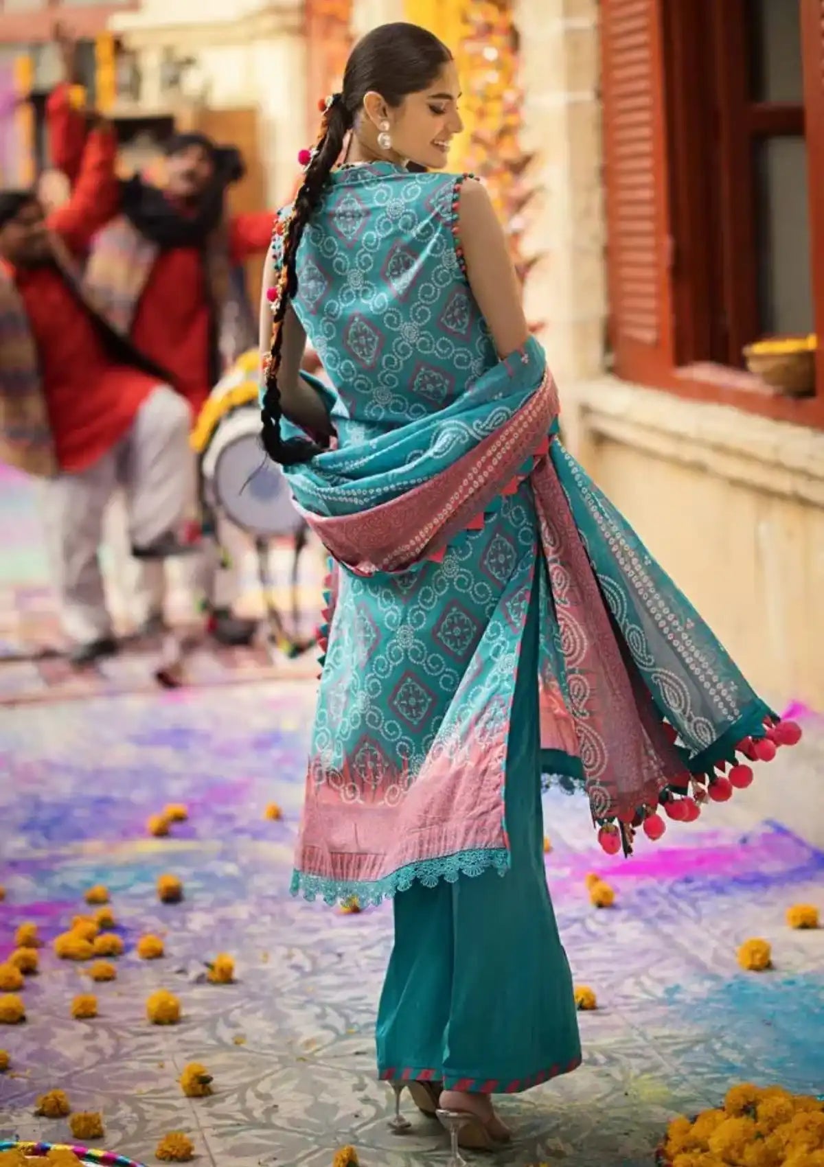 Gul Ahmed Chunri Lawn'24 3 Pcs CL-42018-B - Mohsin Saeed Fabrics