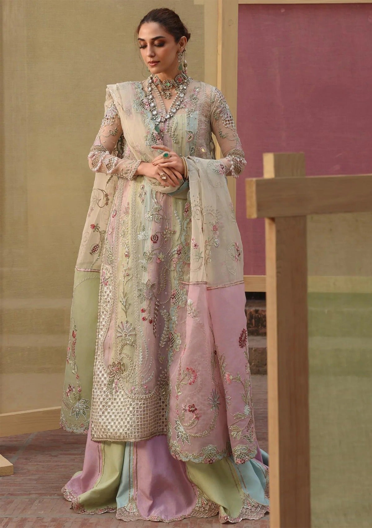 Crimson Jhilmil Wedding'26 D-07 Rangoli