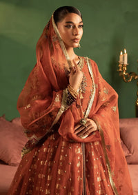 Diara Couture Abrish'25 ANARKALI - US-607 - RUST