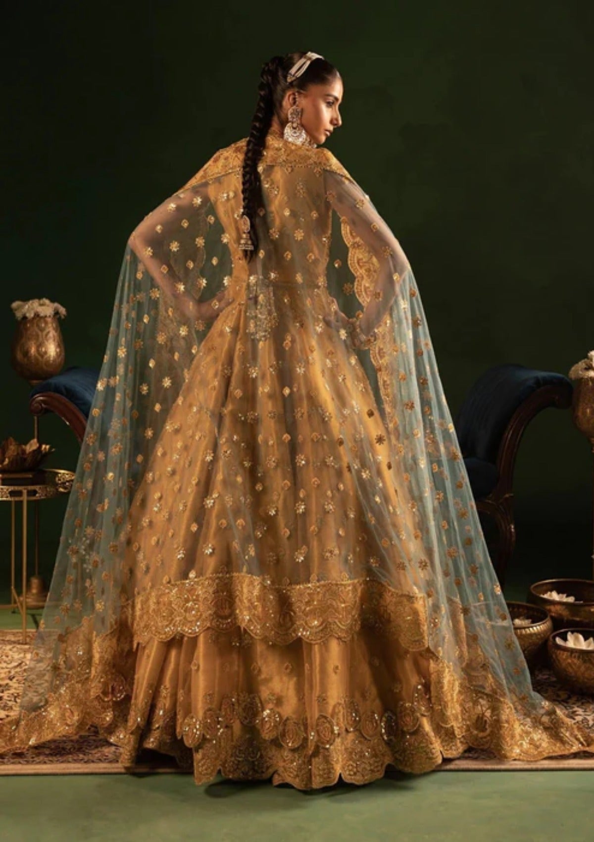 Diara Couture Onora Wedding Festive Stitched'25 RYEAN - WC-2-05 - MUSTARD