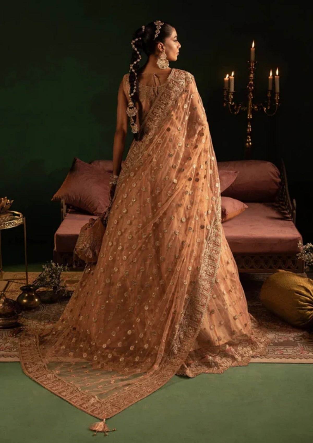 Diara Couture Onora Wedding Festive Stitched'25 AYLA - WC-2-06 - PEACH