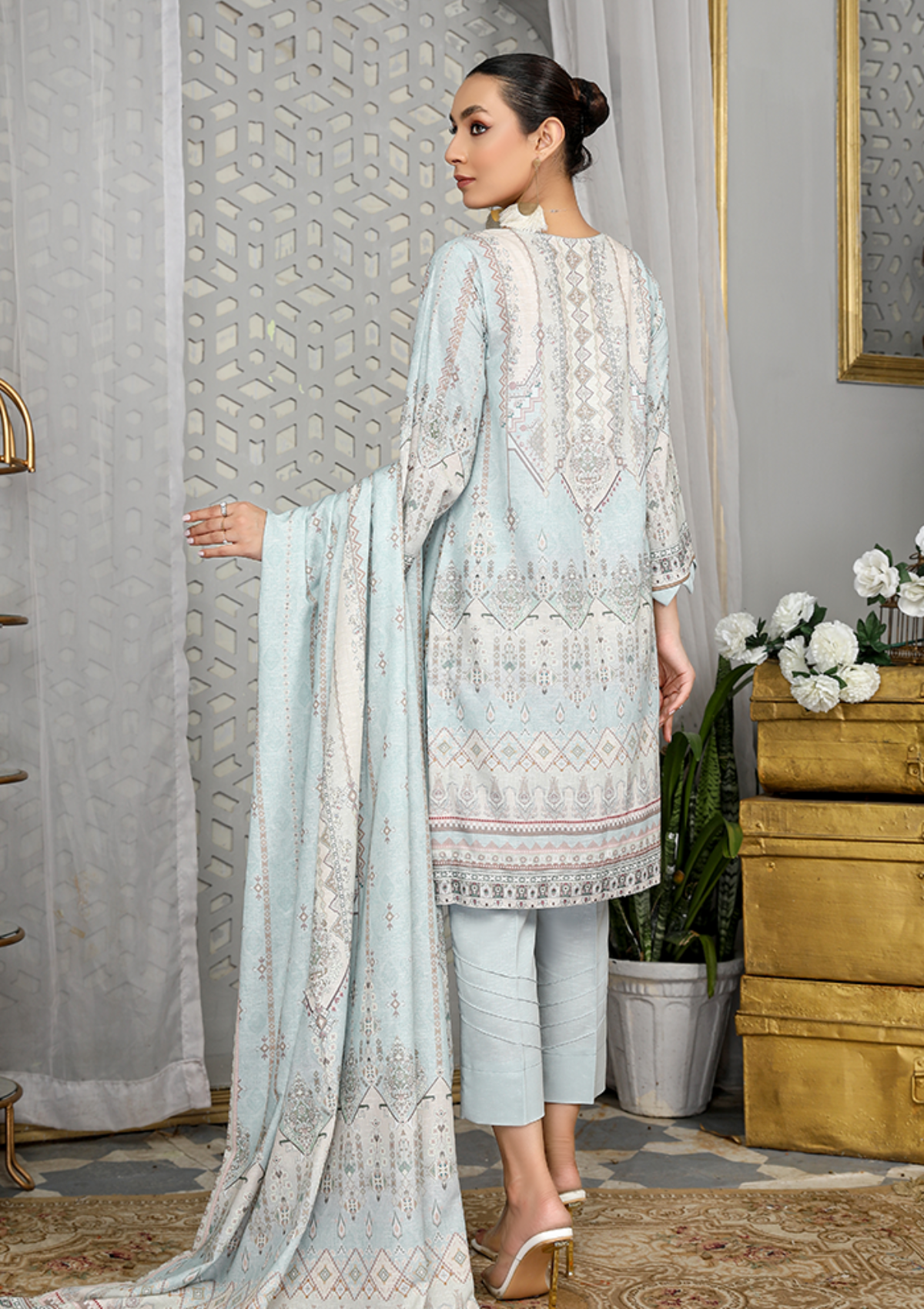 Dastaan By Humdum V-2'22 D-05 - Mohsin Saeed Fabrics