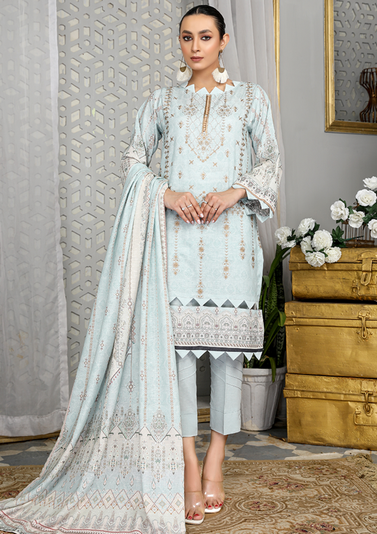 Dastaan By Humdum V-2'22 D-05 - Mohsin Saeed Fabrics