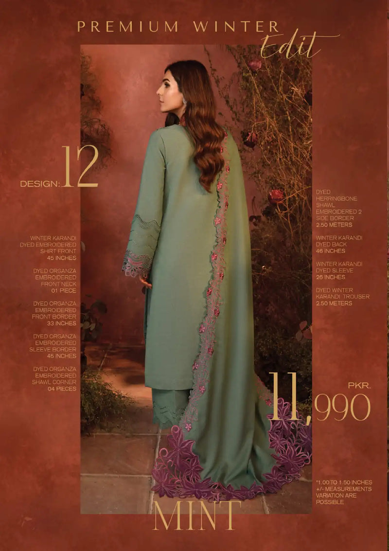 Rang Rasiya Premium Winter Edit'24 D-12 Mint