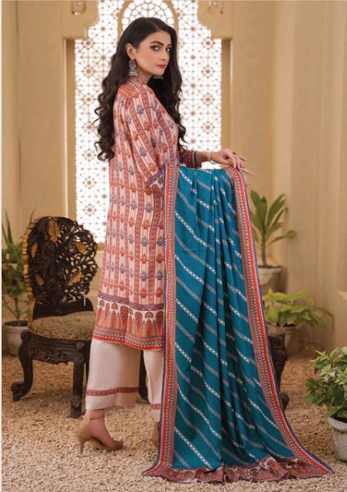 Rosaliana Slub Chikankari By MTF'23 D-06 - Mohsin Saeed Fabrics