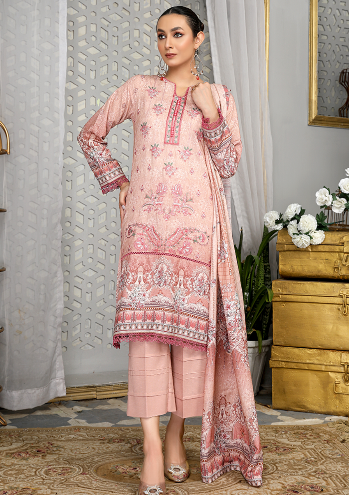 Dastaan By Humdum V-2'22 D-06 - Mohsin Saeed Fabrics