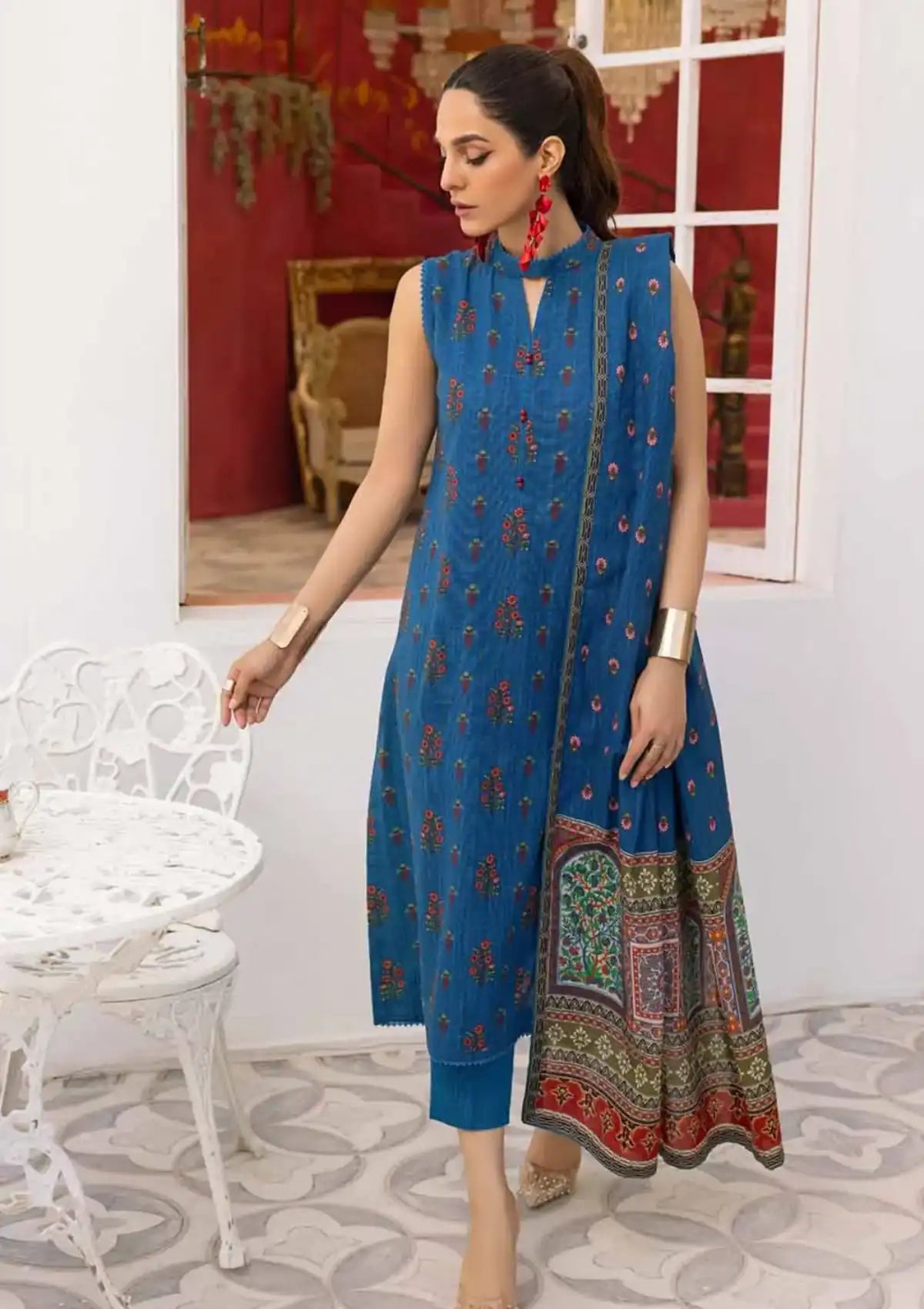 Gul Ahmed Printed Khaddar'23 K-32032 - Mohsin Saeed Fabrics