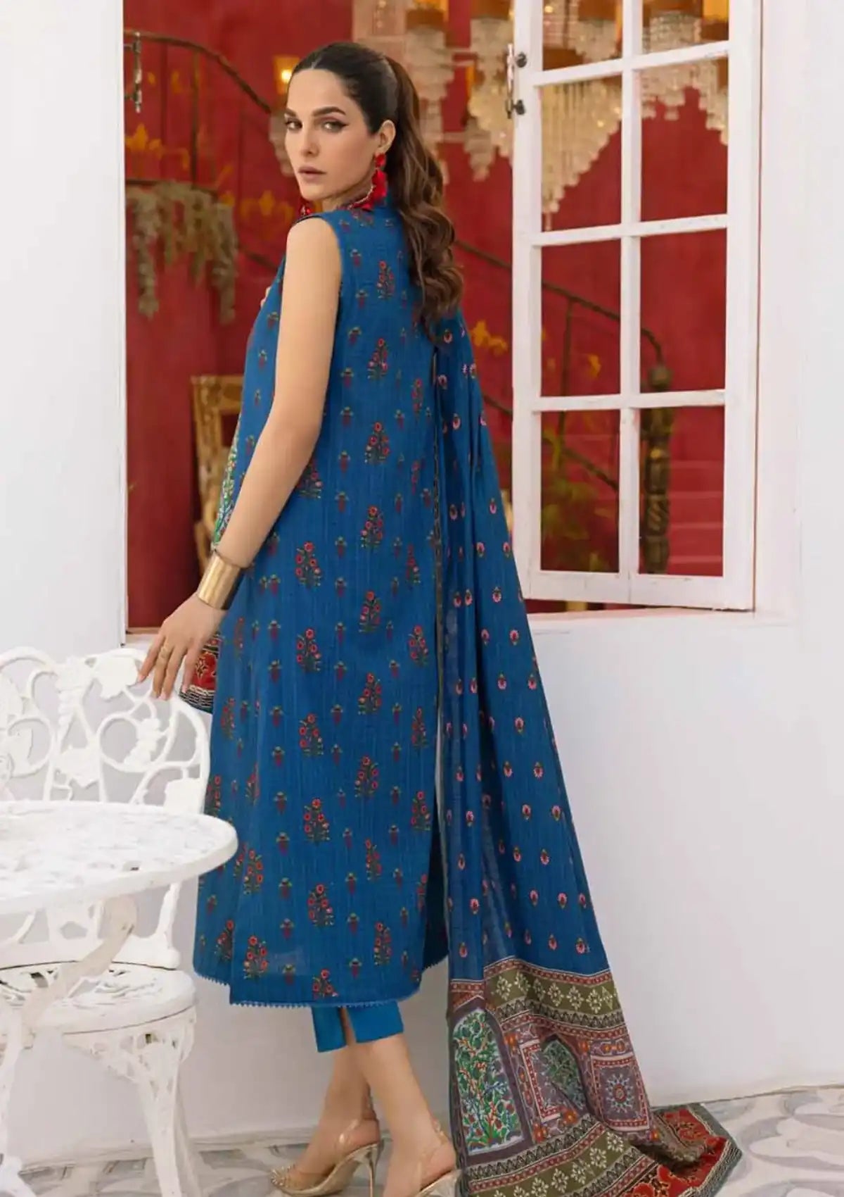 Gul Ahmed Printed Khaddar'23 K-32032 - Mohsin Saeed Fabrics