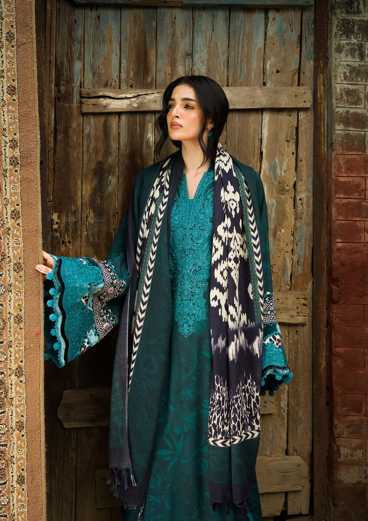 Elaf Wilderness Pashmina Shawl Edit'26 EWR-5B DUSK