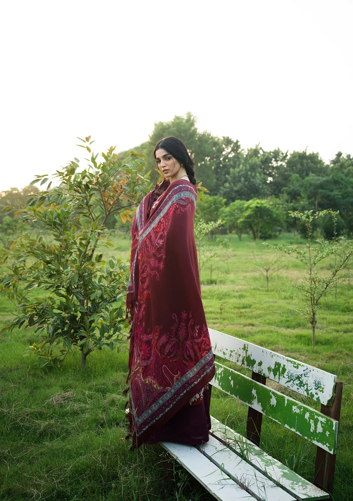 Elaf Wilderness Pashmina Shawl Edit'26 EWR-2A ROWAN
