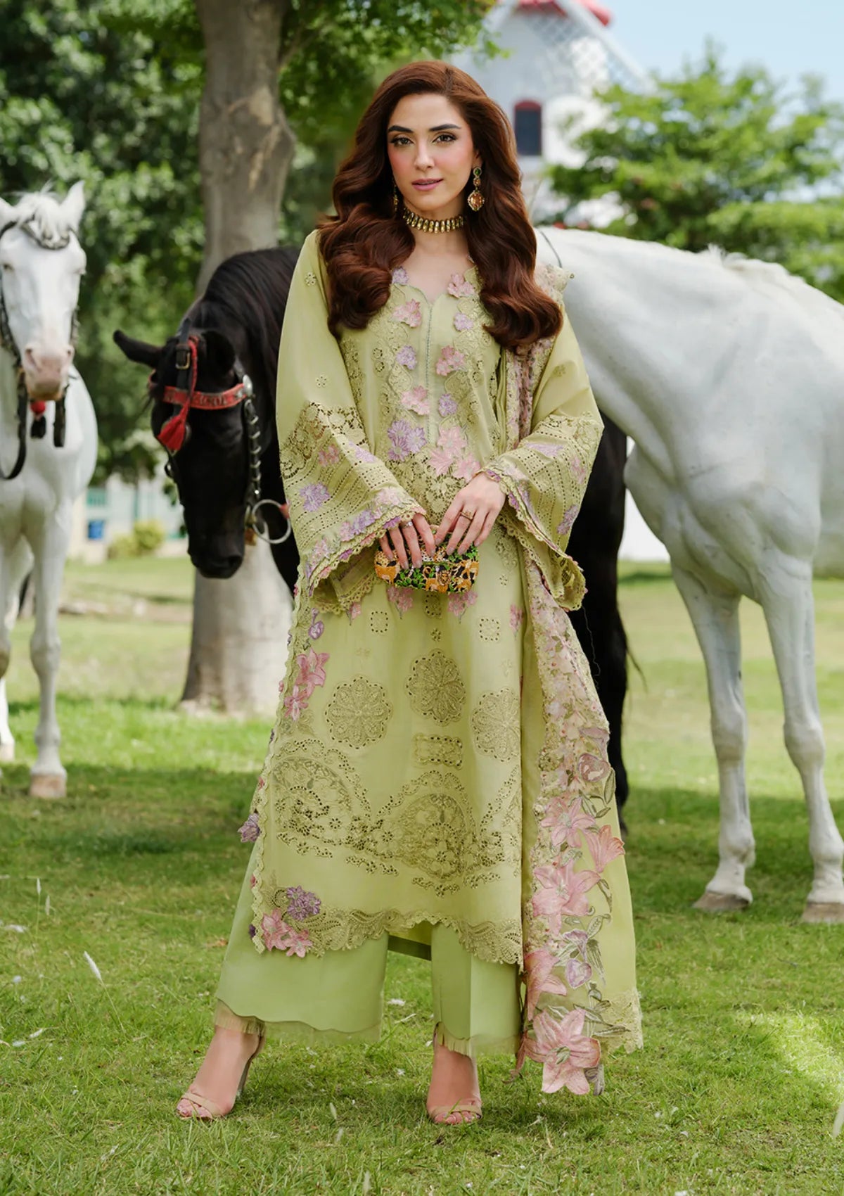 mohsin-saeed-fabrics-affordable-luxury-outfits-for-daily-formal-and-wedding-wear-This-product-is-from-elaf-luxury-lawn25-vol-2-elh-1a-pistacia-is-available-on-Mohsin-saeed-fabrics-website.