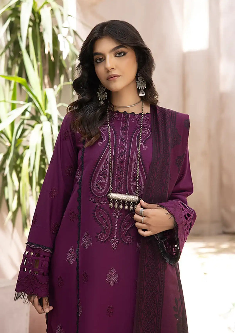 Humdum Elak Emb Khaddar'23 EL-06 - Mohsin Saeed Fabrics