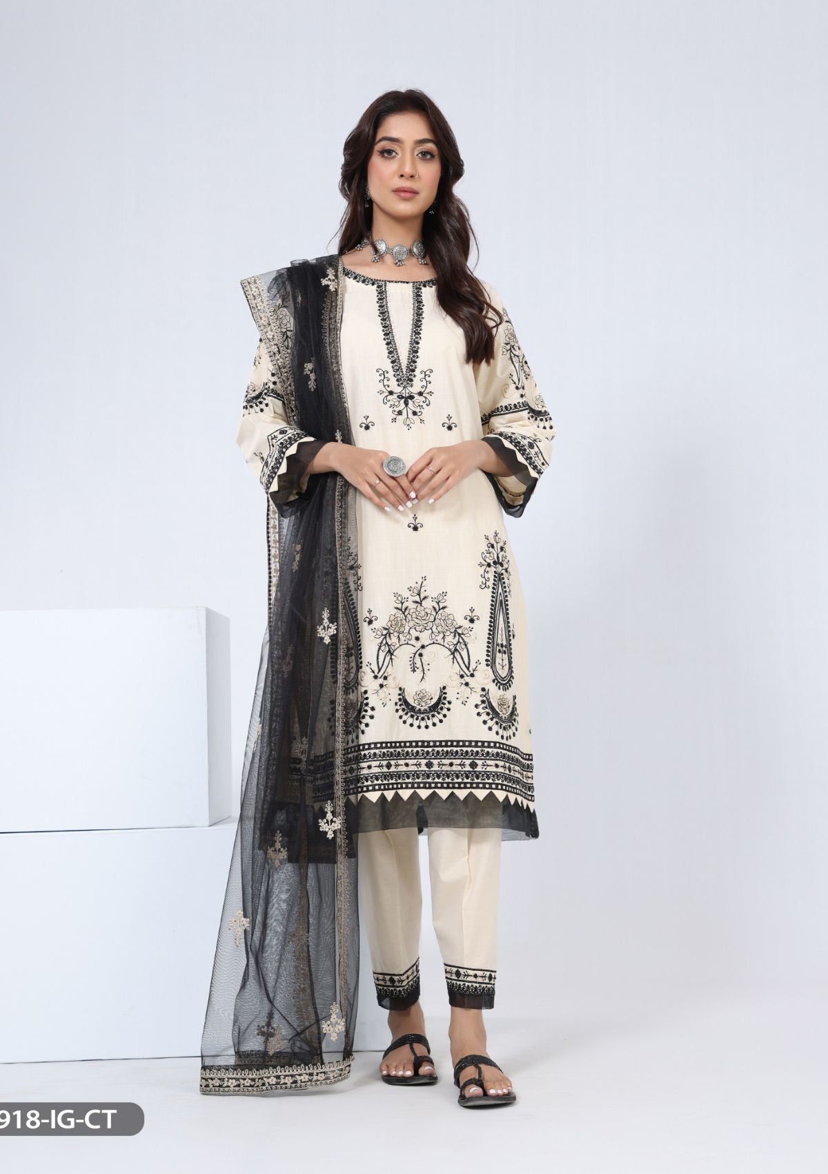 ShaPosh Casual Pret (15918-IG-CT) - Mohsin Saeed Fabrics