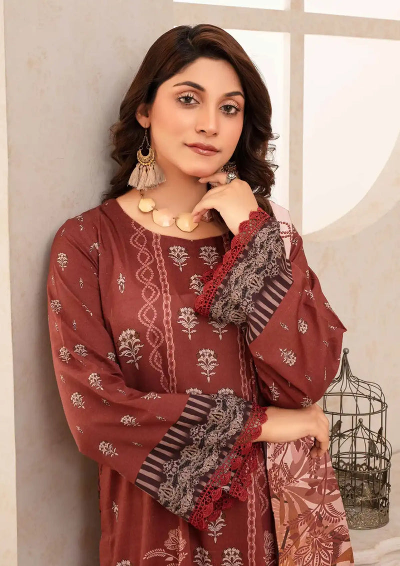 Falak by Feroza Slub Linen'24 Vol-02 D-10