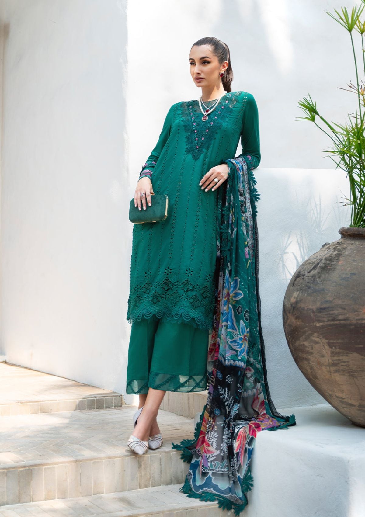 Saira Rizwan Lawn Vol-02'24 SR-10 Jane - Mohsin Saeed Fabrics
