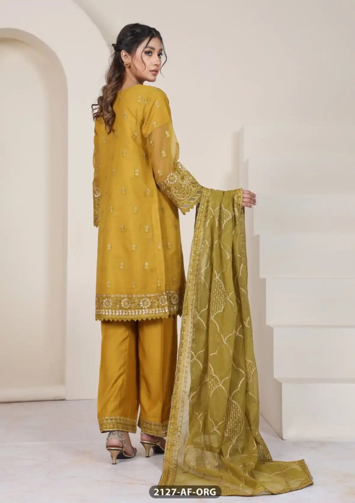 ShaPosh Casual Pret (2127-AF-ORG) - Mohsin Saeed Fabrics