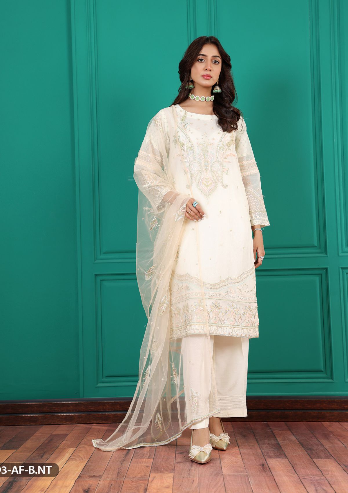 ShaPosh Casual Pret (2193-AF-B.NET) - Mohsin Saeed Fabrics