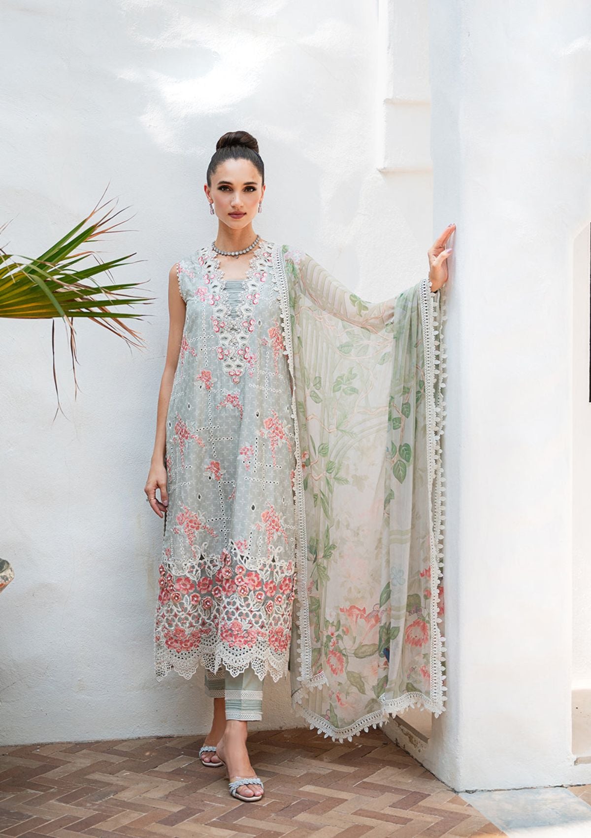 Saira Rizwan Lawn Vol-02'24 SR-11 Luna - Mohsin Saeed Fabrics