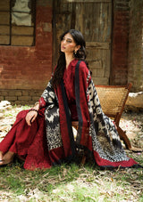 Elaf Wilderness Pashmina Shawl Edit'26 EWR-5A CRIMSONWOOD
