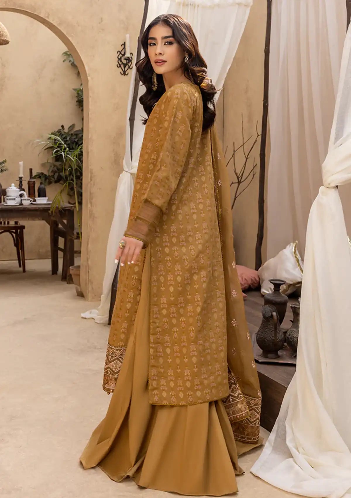 Humdum Ishq Emb Jacquard'24 D-06 - Mohsin Saeed Fabrics
