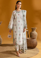 Maahi Print Emb Lawn by Alizeh'24 D-01 IVY - Mohsin Saeed Fabrics