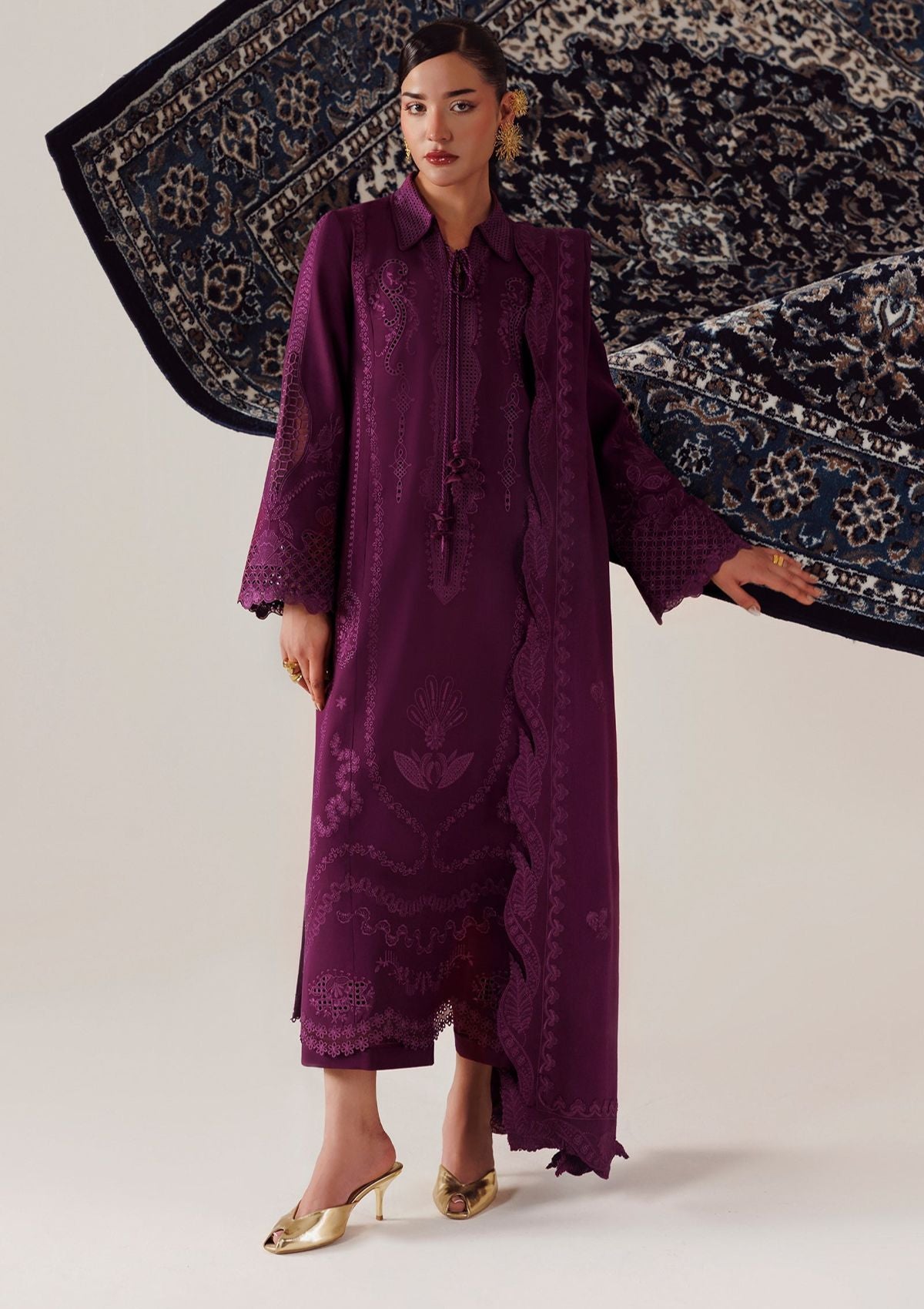 Qalamkar Qline Linen'26 QLW-07 MAHEEN